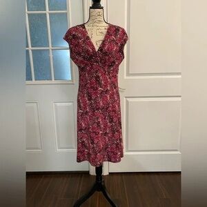 Elegant Pink Floral Dress